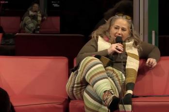 Cindy aus Marzahn auf der taz-couch