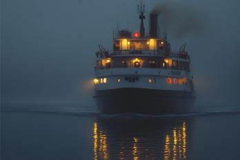 Schiff bei Nebel