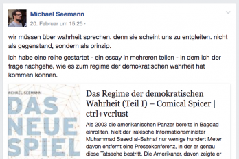 Seemann auf facebook
