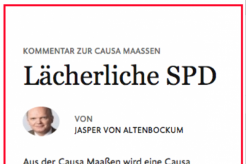 Kommentar des Herrn von Altenbockum in der FAZ