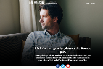 Aufmacher des "dasmagazin.ch"