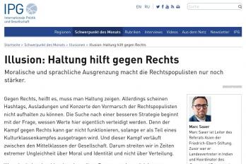 Text von Marc Saxer auf IPG 