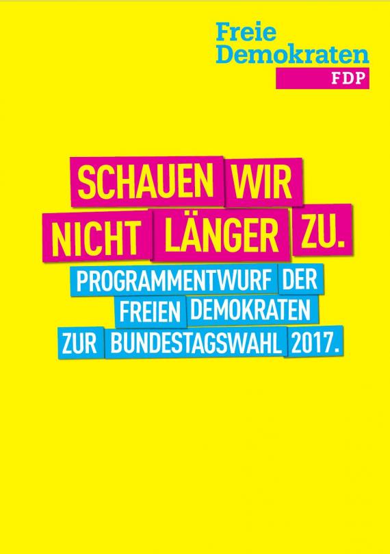 Titel des FDP-Wahlprogramm